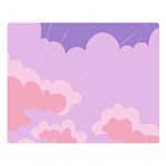 Sky Nature Sunset Clouds Space Fantasy Sunrise Two Sides Premium Plush Fleece Blanket (Large) 80 x60  Blanket Front