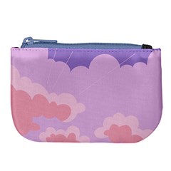 Sky Nature Sunset Clouds Space Fantasy Sunrise Large Coin Purse by Vaneshop