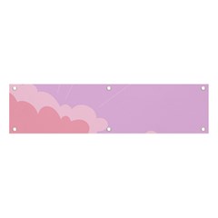 Sky Nature Sunset Clouds Space Fantasy Sunrise Banner And Sign 4  X 1  by Vaneshop