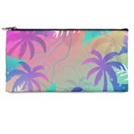 Palm Trees Leaves Plants Tropical Wreath Pencil Case Front