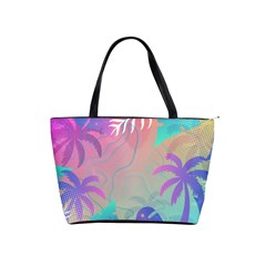 Palm Trees Leaves Plants Tropical Wreath Classic Shoulder Handbag by Vaneshop