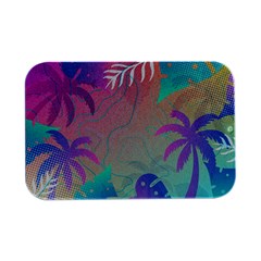 Palm Trees Leaves Plants Tropical Wreath Open Lid Metal Box (silver)   by Vaneshop