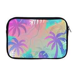 Palm Trees Leaves Plants Tropical Wreath Apple Macbook Pro 17  Zipper Case by Vaneshop