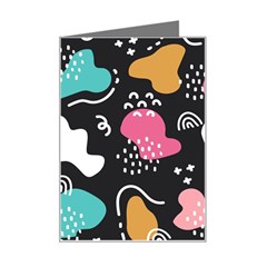 Art Pattern Design Background Print Mini Greeting Card by Vaneshop