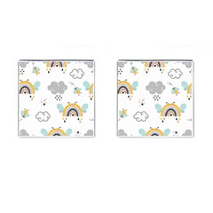 Art Pattern Design Wallpaper Background Print Cufflinks (square) by Vaneshop