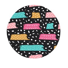 Art Pattern Design Wallpaper Background Print Patterns Mini Round Pill Box (pack Of 5) by Vaneshop