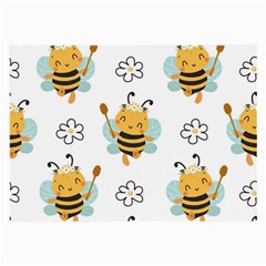 Art Bee Pattern Design Wallpaper Background Large Glasses Cloth by Vaneshop