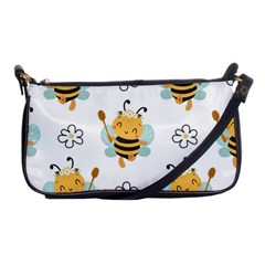 Art Bee Pattern Design Wallpaper Background Shoulder Clutch Bag by Vaneshop