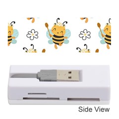 Art Bee Pattern Design Wallpaper Background Memory Card Reader (stick) by Vaneshop