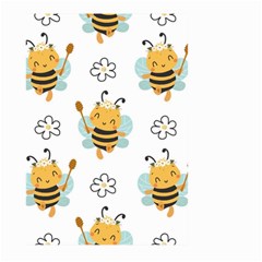 Art Bee Pattern Design Wallpaper Background Large Garden Flag (two Sides) by Vaneshop