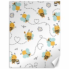 Bee Art Pattern Design Wallpaper Background Print Canvas 36  X 48  by Vaneshop