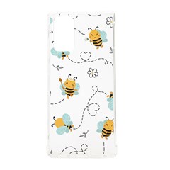 Bee Art Pattern Design Wallpaper Background Print Samsung Galaxy Note 20 Tpu Uv Case by Vaneshop