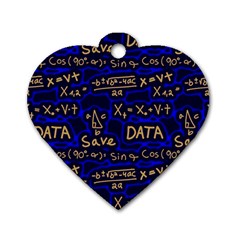 Art Pattern Design Background Graphic Dog Tag Heart (two Sides) by Vaneshop