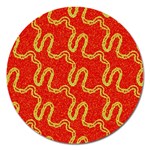 Background Ornamental Pattern Abstract Seamless Magnet 5  (Round) Front