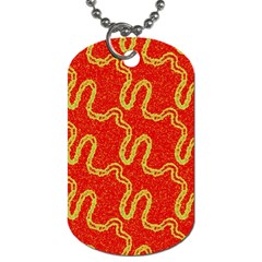 Background Ornamental Pattern Abstract Seamless Dog Tag (one Side) by Vaneshop