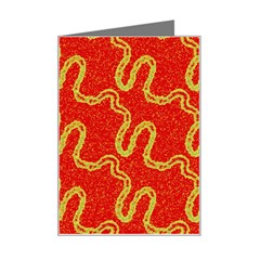 Background Ornamental Pattern Abstract Seamless Mini Greeting Card by Vaneshop