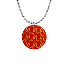 Background Ornamental Pattern Abstract Seamless 1  Button Necklace by Vaneshop