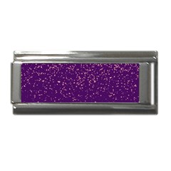 Purple Glittery Backdrop Scrapbooking Sparkle Superlink Italian Charm (9mm)