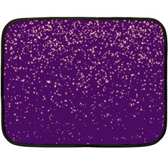 Purple Glittery Backdrop Scrapbooking Sparkle Two Sides Fleece Blanket (Mini)