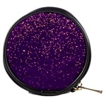 Purple Glittery Backdrop Scrapbooking Sparkle Mini Makeup Bag Front