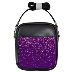 Purple Glittery Backdrop Scrapbooking Sparkle Girls Sling Bag