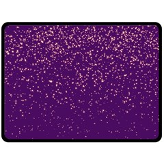 Purple Glittery Backdrop Scrapbooking Sparkle Fleece Blanket (Large)