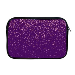 Purple Glittery Backdrop Scrapbooking Sparkle Apple MacBook Pro 17  Zipper Case