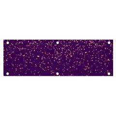 Purple Glittery Backdrop Scrapbooking Sparkle Banner and Sign 6  x 2 