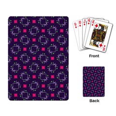 Geometric Pattern Retro Style Background Playing Cards Single Design (rectangle)