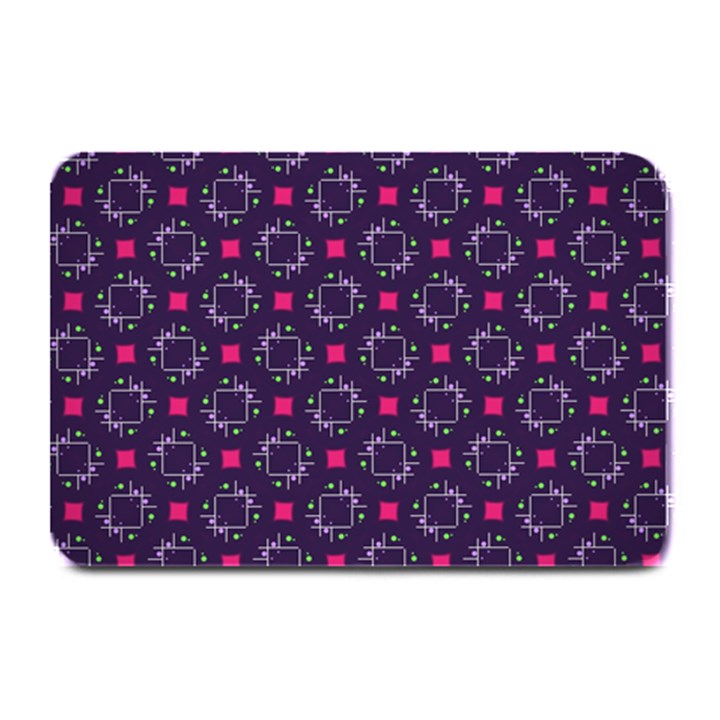 Geometric Pattern Retro Style Background Plate Mats