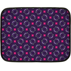 Geometric Pattern Retro Style Background Two Sides Fleece Blanket (mini) by Vaneshop