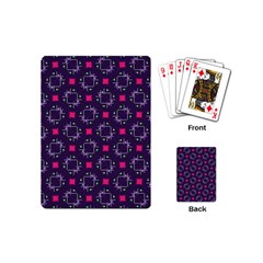 Geometric Pattern Retro Style Background Playing Cards Single Design (mini)