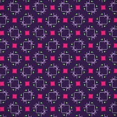 Geometric Pattern Retro Style Background Play Mat (rectangle) by Vaneshop