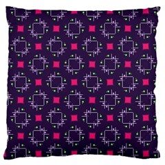 Geometric Pattern Retro Style Background Large Cushion Case (two Sides) by Vaneshop