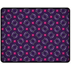 Geometric Pattern Retro Style Background Two Sides Fleece Blanket (medium) by Vaneshop