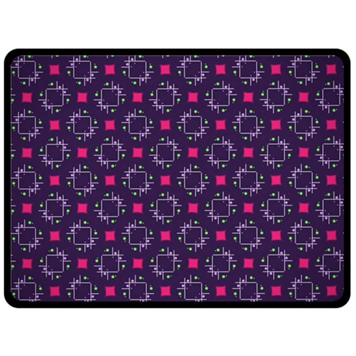 Geometric Pattern Retro Style Background Two Sides Fleece Blanket (Large)