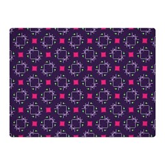 Geometric Pattern Retro Style Background Two Sides Premium Plush Fleece Blanket (mini)