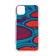 Vintage Ornate Mushroom Leafage Wallpaper Iphone 11 Tpu Uv Print Case by Vaneshop