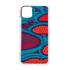 Vintage Ornate Mushroom Leafage Wallpaper Iphone 11 Pro Max 6 5 Inch Tpu Uv Print Case by Vaneshop