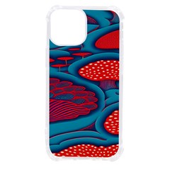 Vintage Ornate Mushroom Leafage Wallpaper Iphone 13 Mini Tpu Uv Print Case by Vaneshop