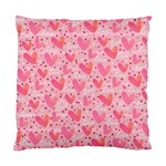 Valentine Romantic Love Watercolor Pink Pattern Texture Standard Cushion Case (One Side) Front