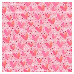 Valentine Romantic Love Watercolor Pink Pattern Texture Lightweight Scarf  by Vaneshop