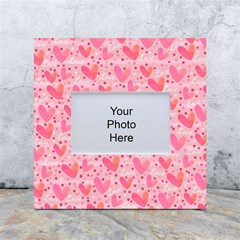 Valentine Romantic Love Watercolor Pink Pattern Texture White Box Photo Frame 4  X 6  by Vaneshop