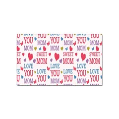 Love Mom Happy Mothers Day I Love Mom Graphic Sticker Rectangular (100 Pack) by Vaneshop