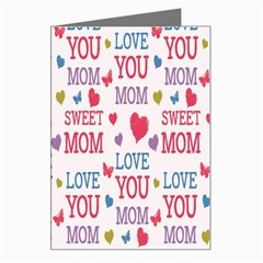 Love Mom Happy Mothers Day I Love Mom Graphic Greeting Card