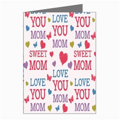 Love Mom Happy Mothers Day I Love Mom Graphic Greeting Cards (pkg Of 8)