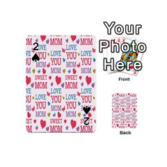 Love Mom Happy Mothers Day I Love Mom Graphic Playing Cards 54 Designs (mini) by Vaneshop