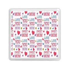 Love Mom Happy Mothers Day I Love Mom Graphic Memory Card Reader (square) by Vaneshop