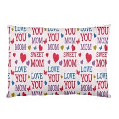 Love Mom Happy Mothers Day I Love Mom Graphic Pillow Case (two Sides) by Vaneshop