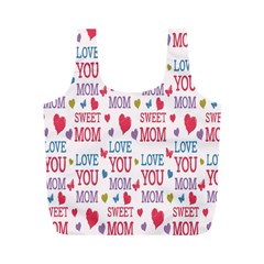 Love Mom Happy Mothers Day I Love Mom Graphic Full Print Recycle Bag (m) by Vaneshop